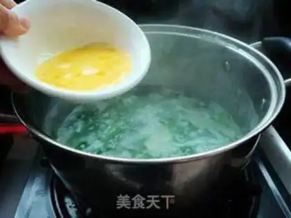 Make Eggflower spinach step 7