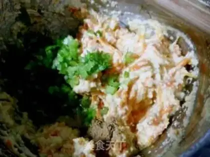 Make Double-smelt bean cake step 2