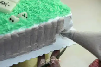 Make Mahjongg cake step 8