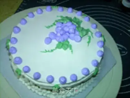 Make Grape cake step 11