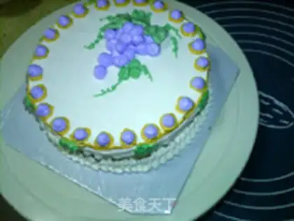 Make Grape cake step 14