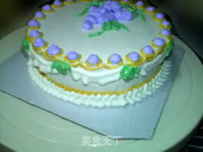 Make Grape cake step 15