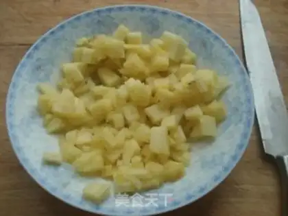 Make Apple Rose birthday cake step 2