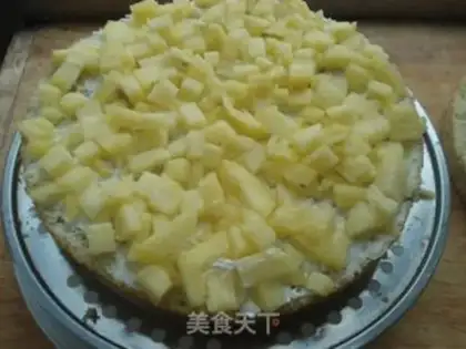 Make Apple Rose birthday cake step 4