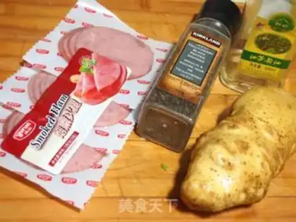 Make Ham organ potatoes step 0