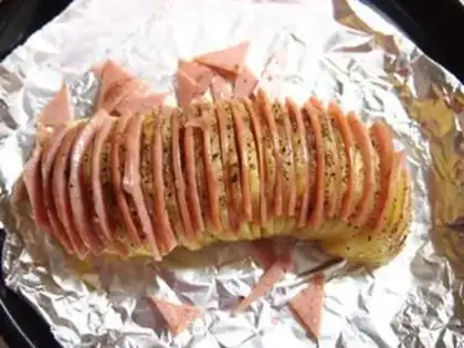 Make Ham organ potatoes step 9