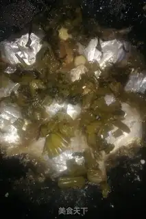 Make Snow veggies to fry the fish step 6