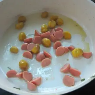 Make Scrambled ham step 2