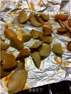 Make Black salt roasted apricot mushrooms step 6