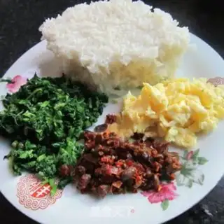 Make Mustard egg fried rice step 0