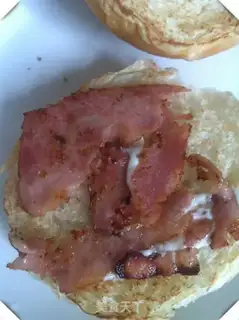 Make Homemade breakfast burgers step 7