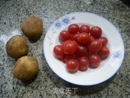 Make Holy fruit, fried potatoes step 0