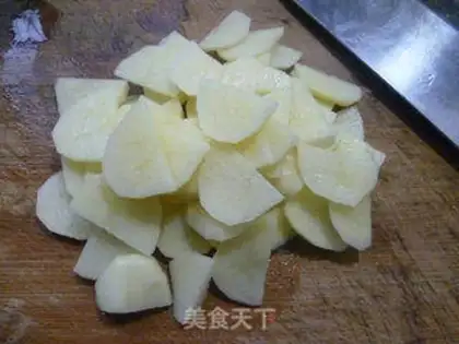 Make Holy fruit, fried potatoes step 2
