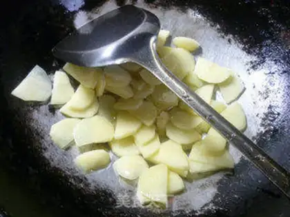 Make Holy fruit, fried potatoes step 4