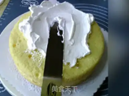 Make A flower cake step 4