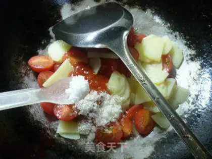 Make Holy fruit, fried potatoes step 9