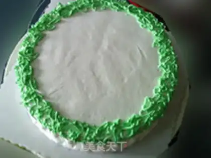 Make A flower cake step 7
