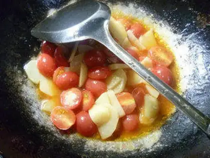 Make Holy fruit, fried potatoes step 11