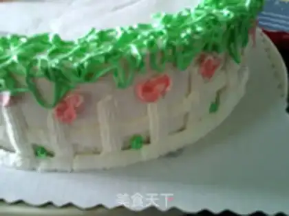 Make A flower cake step 10