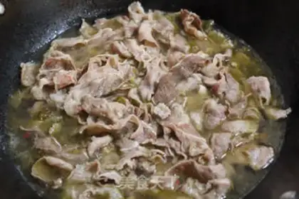 Make Sour soup, fat cow step 5
