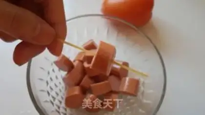 Make Love of pink ham step 1