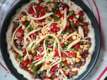 Make Pizza paprika step 17