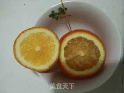 Make Water steamed oranges step 2