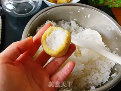 Make A sip of rice and sushi step 3