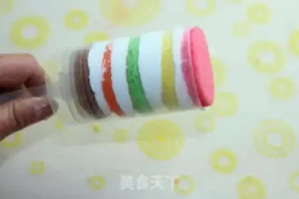 Make Five-colour push cake step 5