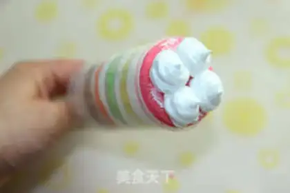 Make Five-colour push cake step 6
