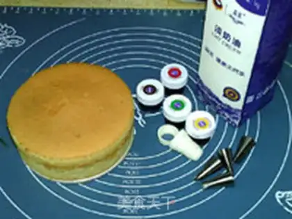 Make Flower cake: the basket step 0