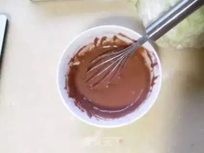 Make Six inches of cocoa chili cake step 2