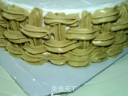 Make Flower cake: the basket step 8