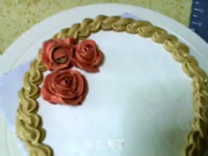 Make Flower cake: the basket step 11