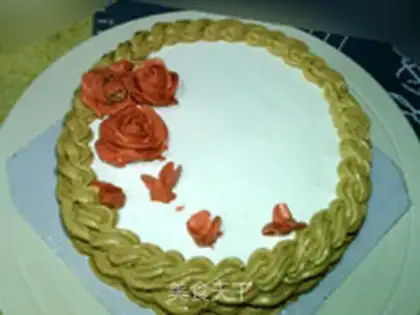 Make Flower cake: the basket step 13