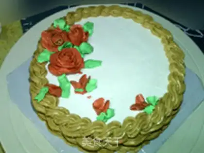 Make Flower cake: the basket step 14