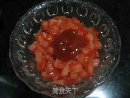 Make Tomatoes, eggnut soup step 1