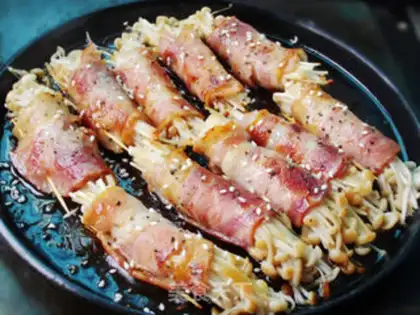 Make Iron-coated bacon pips step 7