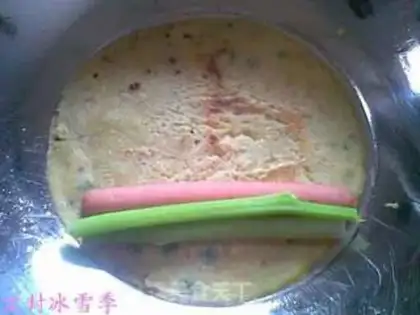 Make Ham sausage burrito step 5