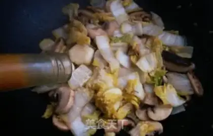 Make Chicken mushrooms and cabbage step 6