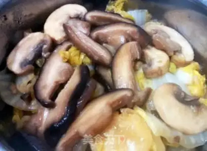 Make Chicken mushrooms and cabbage step 8