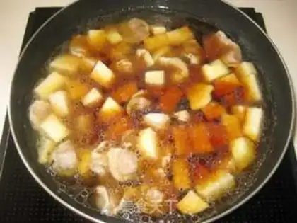 Make Potato chicken step 5