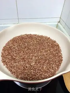 Make Red rice powder step 2
