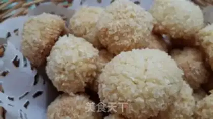 Make Protein coconut ball step 9