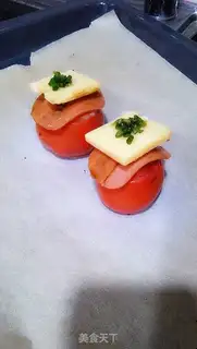 Make Ham cheese and tomatoes step 6