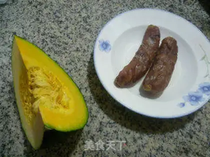 Make Weenie fried Japanese pumpkins step 0
