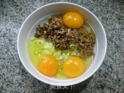 Make Tea, mushroom, cabbage and egg step 3