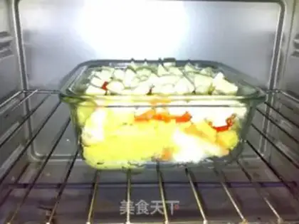 Make Cheese curry potato pudding step 8
