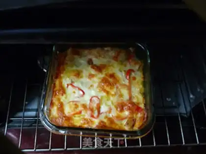 Make Cheese curry potato pudding step 9
