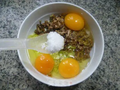Make Tea, mushroom, cabbage and egg step 5